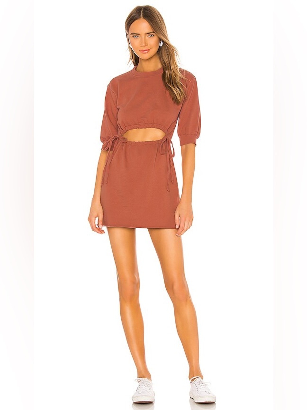 Lovers and Friends Langley Mini Dress in Rose Tan